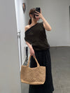 BASERANGE 25 Early Spring Organic Cotton Large Neckline Irregular Vest BAS-TOTUT-RC-SU25-FOVEA